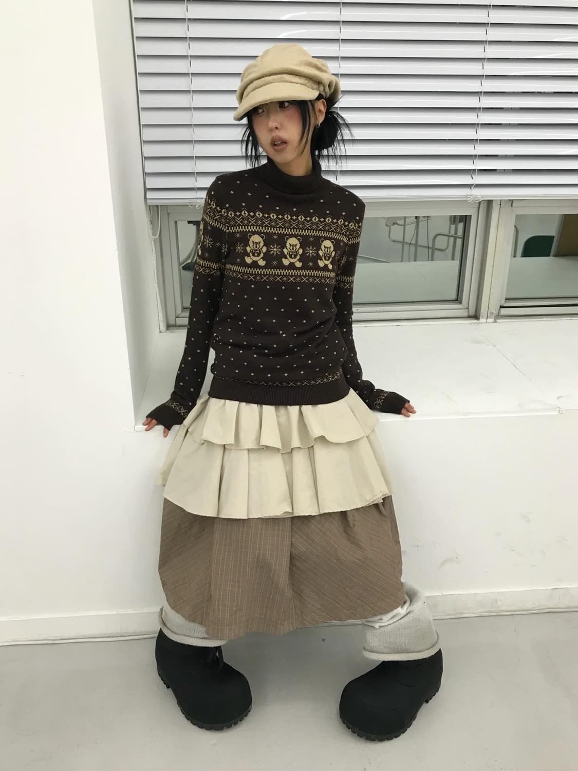 Hysteric Glamour Fxxk Bear Dots Knit 상품이미지2