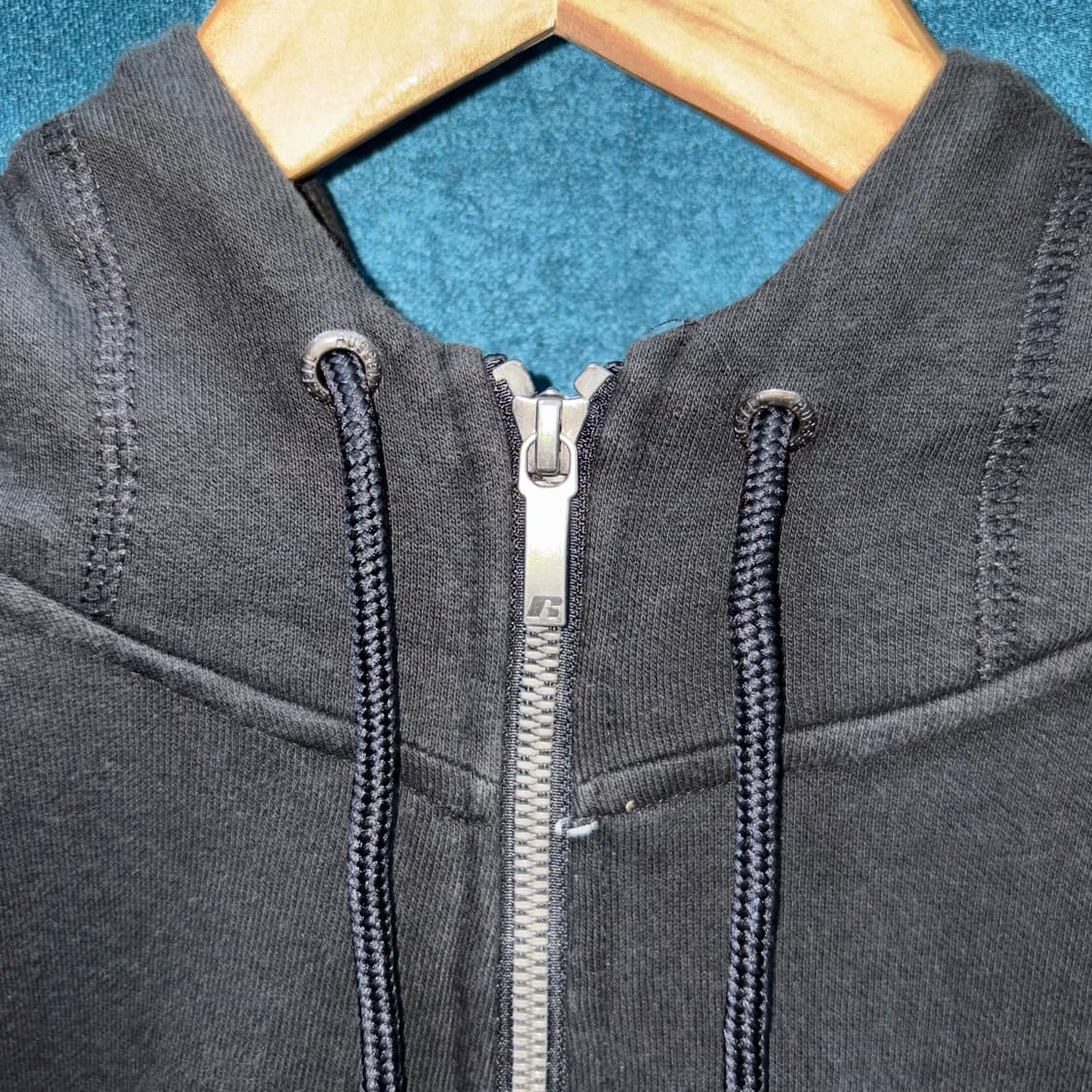 (XL) 러셀 풀 집업 오버 후드티 상품이미지4