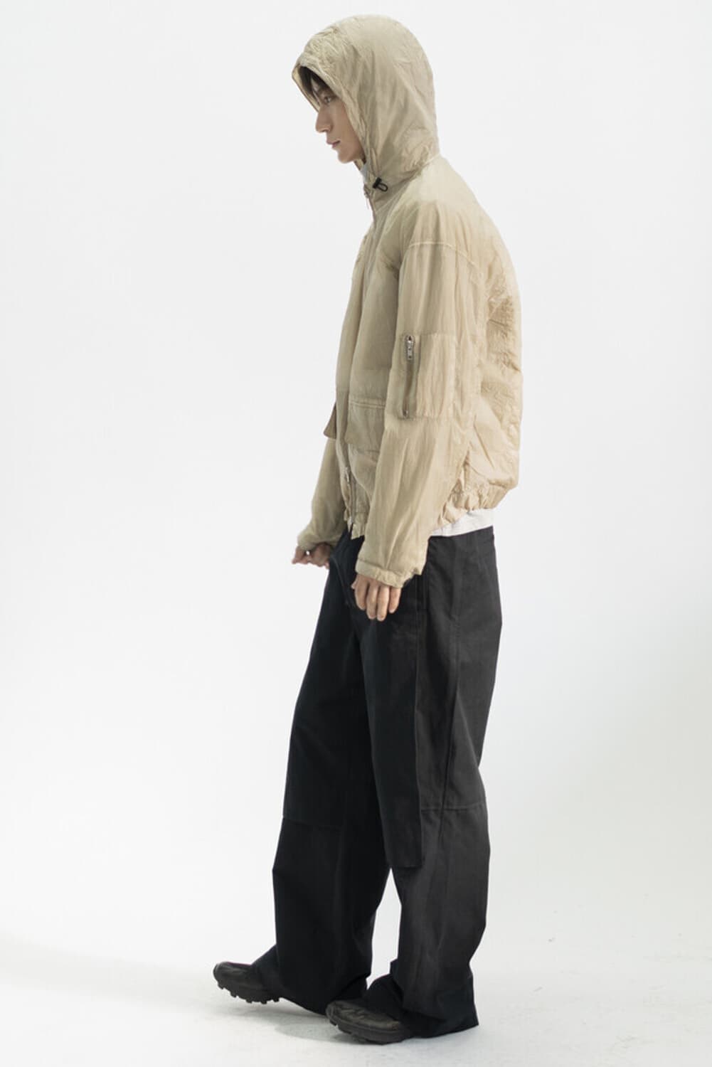 폴리테루 핸드 다이드 파카 베이지 3 상품이미지4