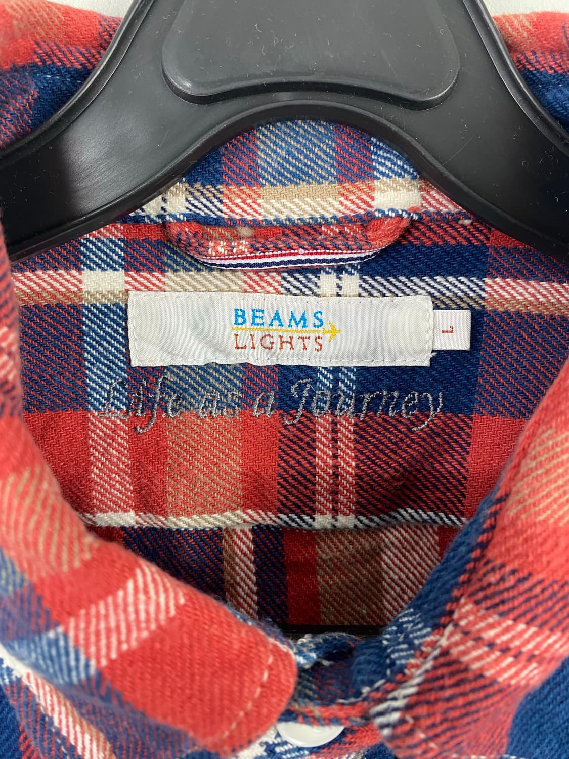 빔즈 라이트 체크 셔츠 L <521> 상품이미지3