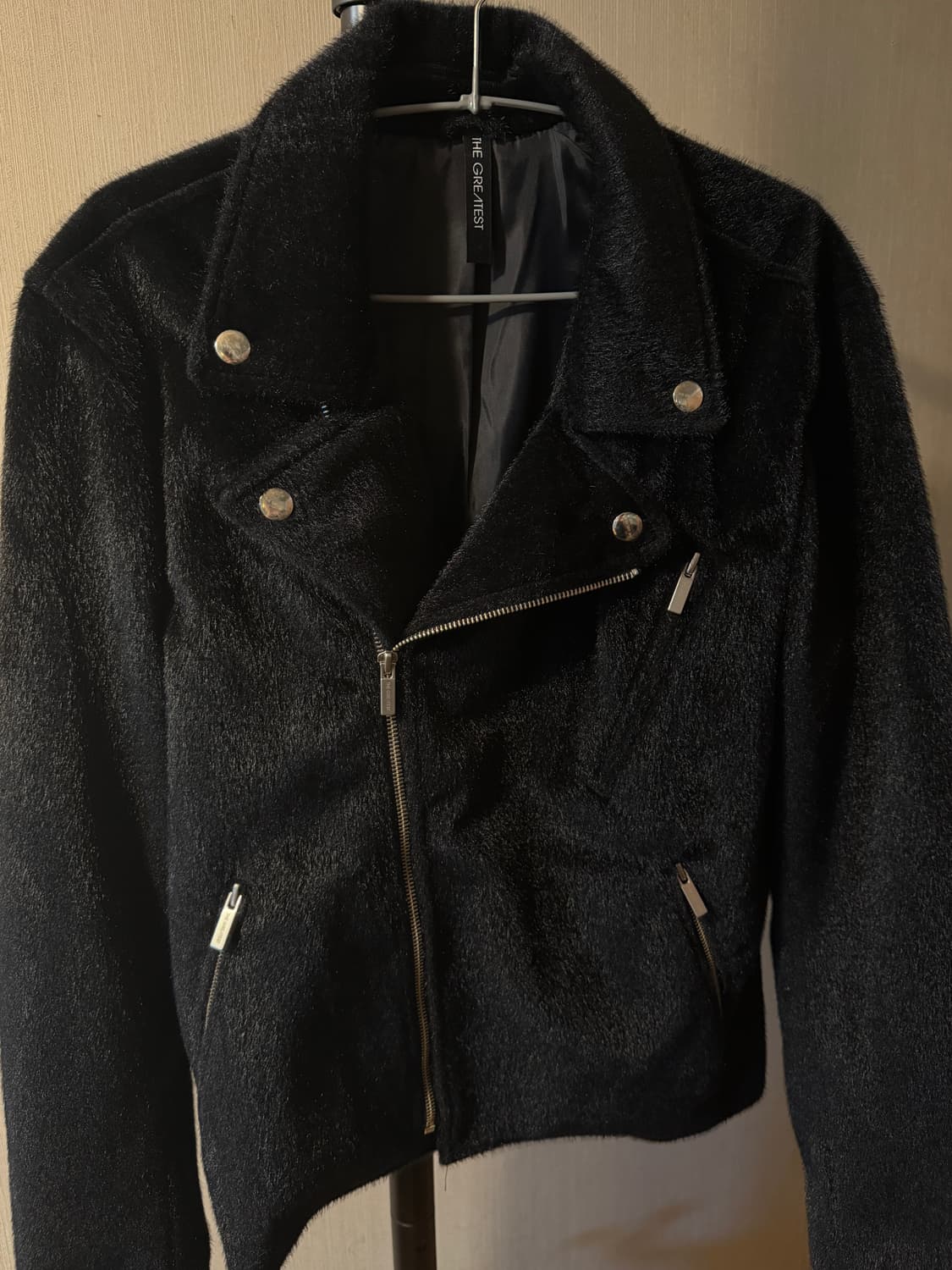 슬림핏 퍼 라이더 자켓(미착용) 상품이미지2