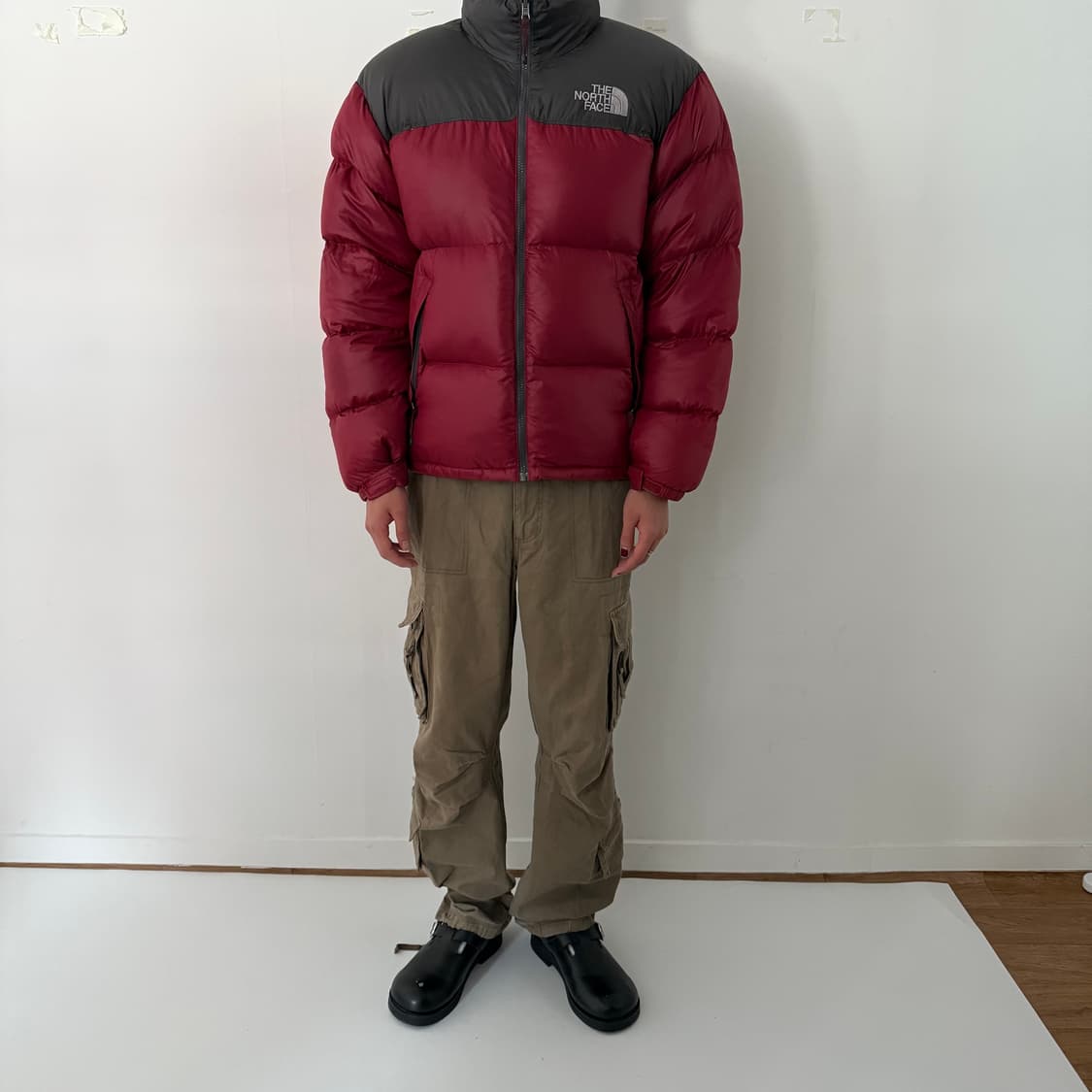 노스페이스 눕시700 패딩 버건디  상품이미지3