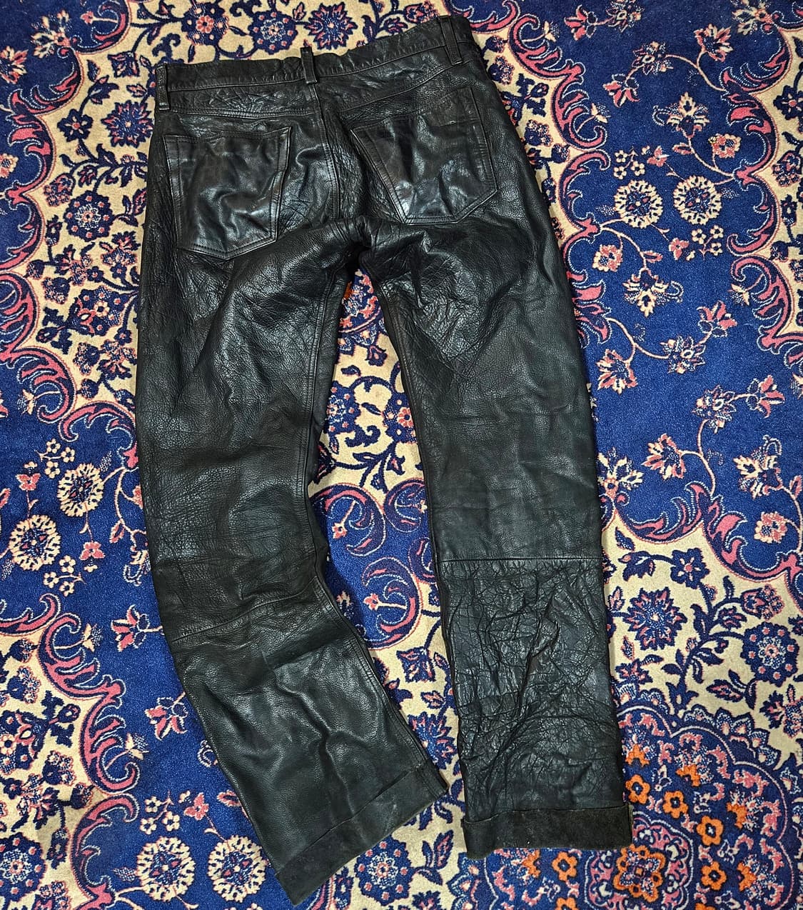 USA 아메리칸 빈티지 버팔로레더 스웨이드 롤업 팬츠 35 size 상품이미지2