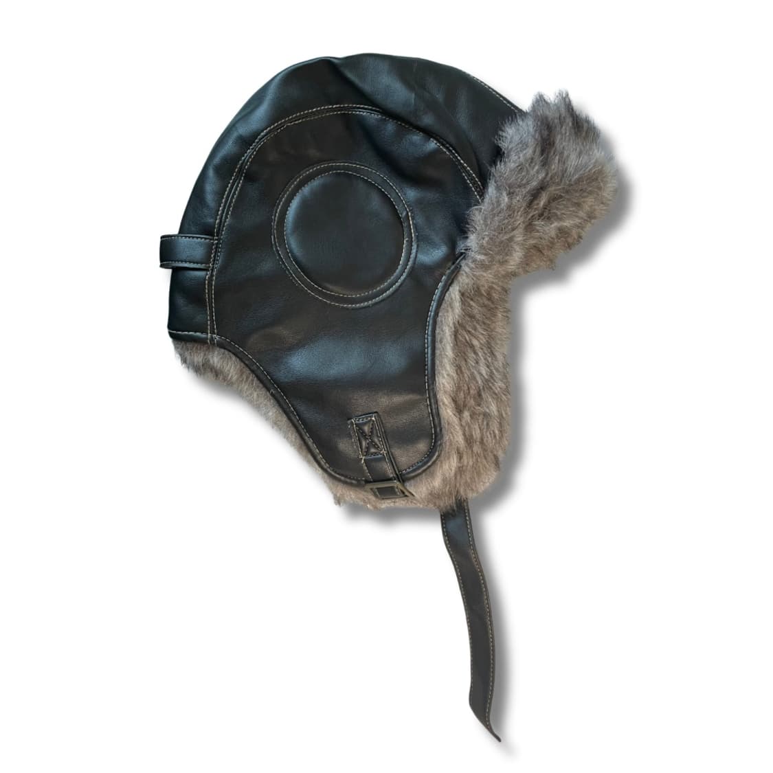 RENOMA Fur Trimmed Leather Aviator Hat 상품이미지3