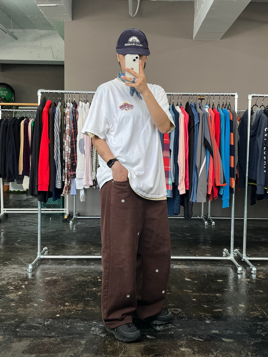 빈티지 레이싱 프린팅 반팔 티셔츠 상품이미지5