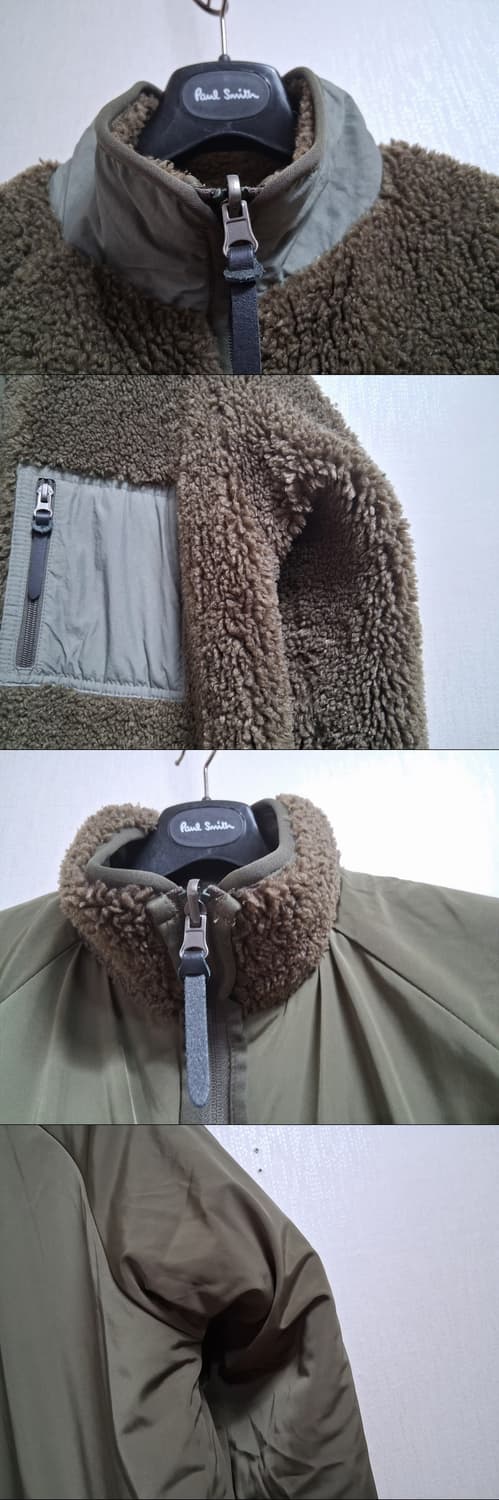 whideout 남성 카키색 양면 뽀글이롱코트 남성 여유95 여성7788 상품이미지2