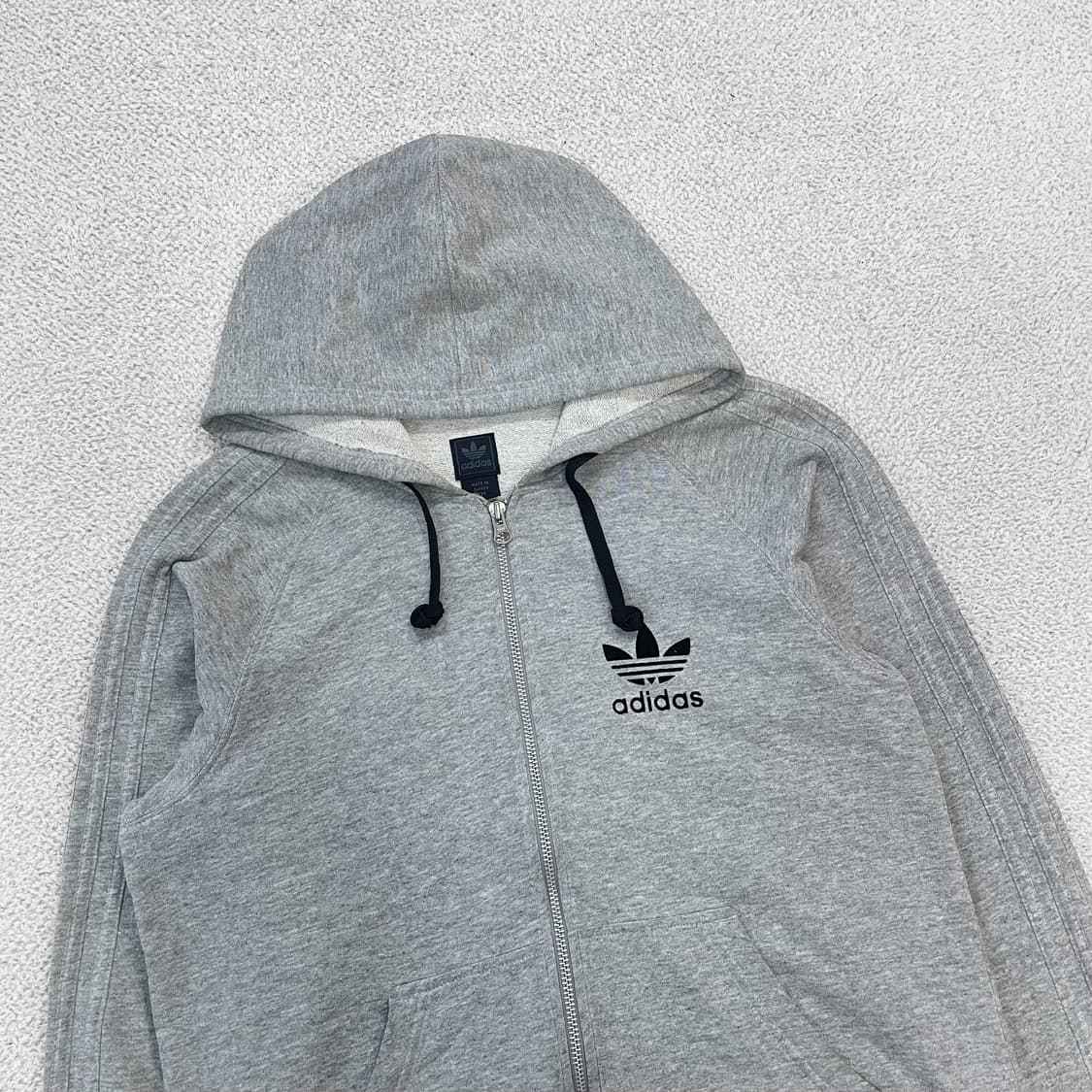 아디다스 불꽃 로고 후드집업 그레이 상품이미지3