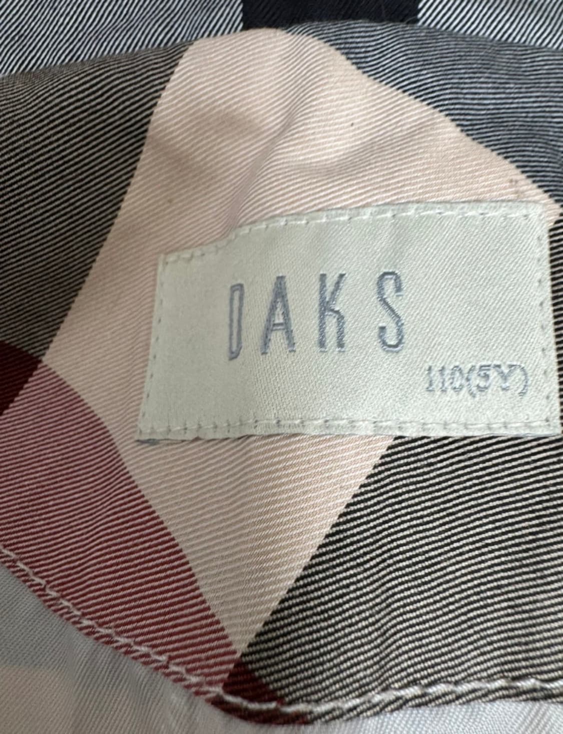 닥스 키즈 체크 점퍼 110 사이즈 정품 상품이미지7