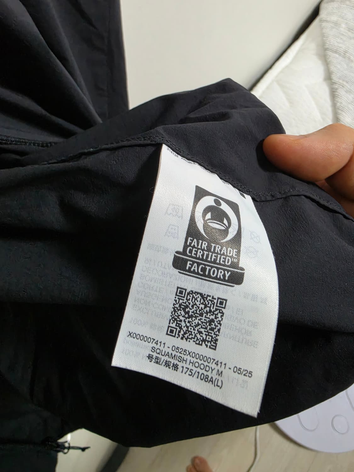 (L)아크테릭스 스쿼미시 후디 블랙  상품이미지4