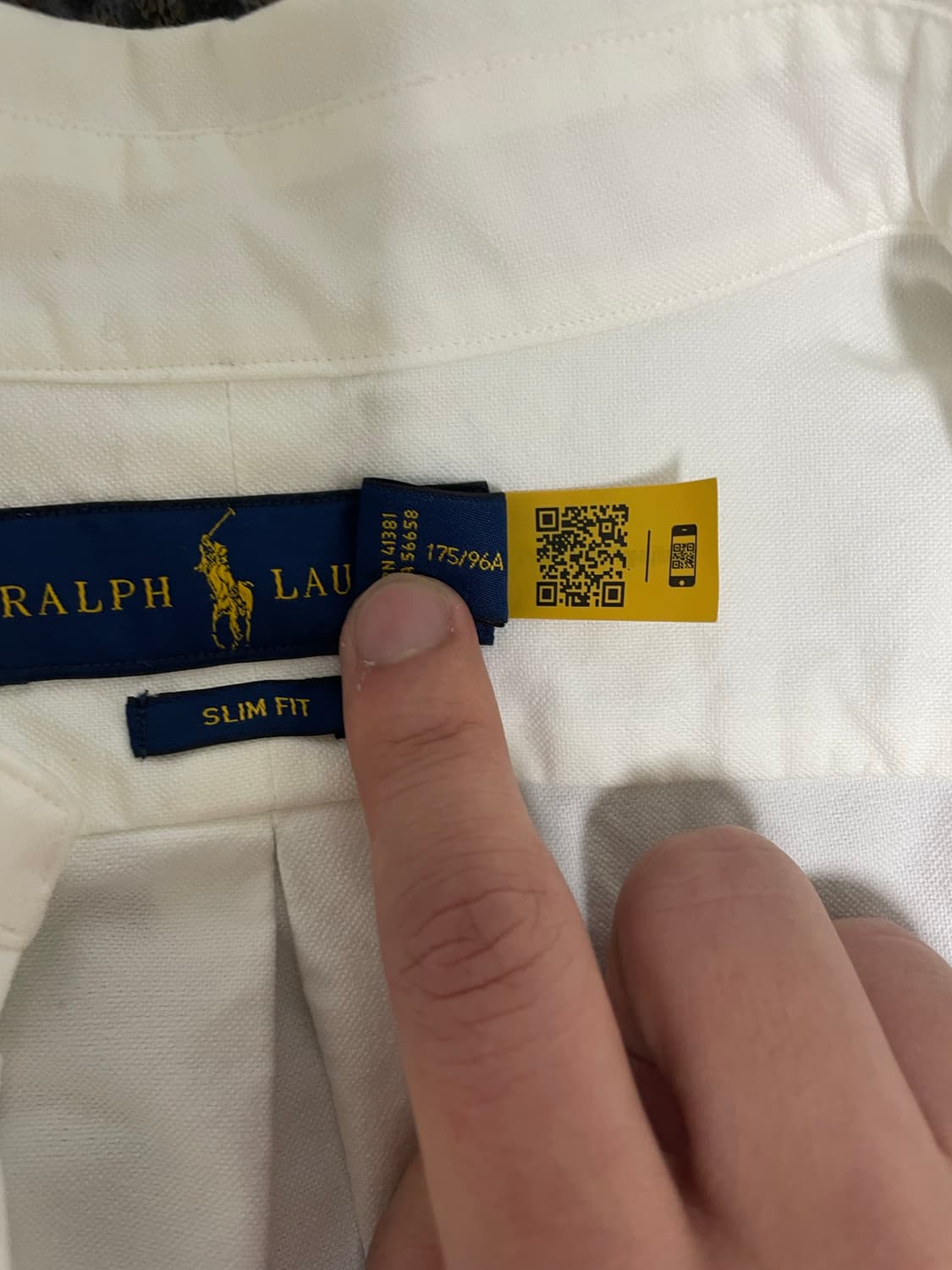 폴로 아이코닉 옥스포드 셔츠 슬림핏 M(QR정품) 상품이미지9