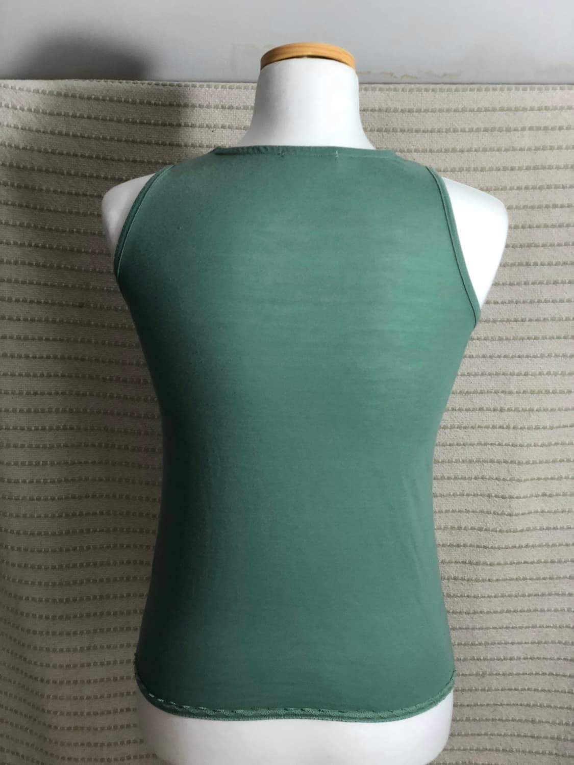 엑시즈팜 빈티지 그린 민소매 티셔츠 모리걸 레이어드 나시 상품이미지3