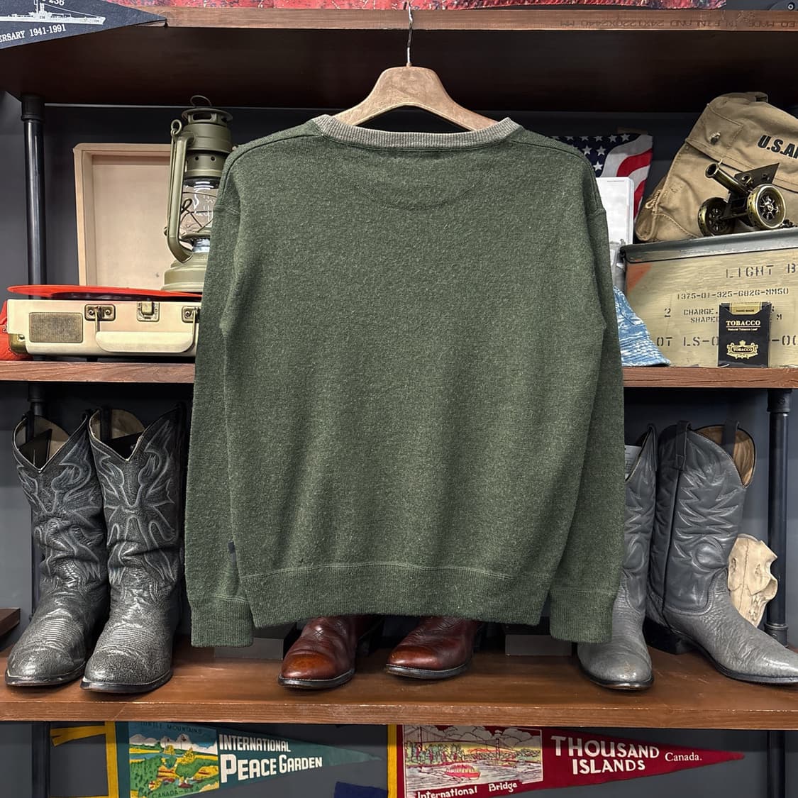 파타고니아 메리노울 코만도 니트 플리스 스웻셔츠 올리브 N885 상품이미지2