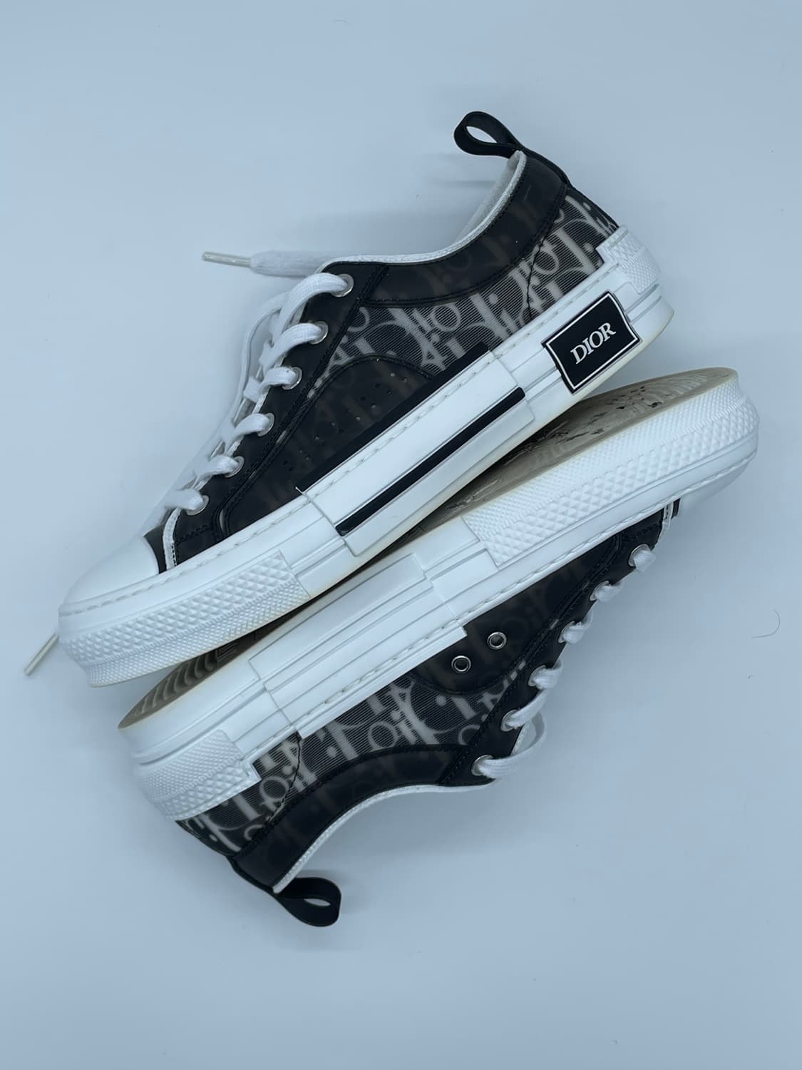 [ 40 ] 정품 디올 B23 로우탑 오블리크 스니커즈  상품이미지1