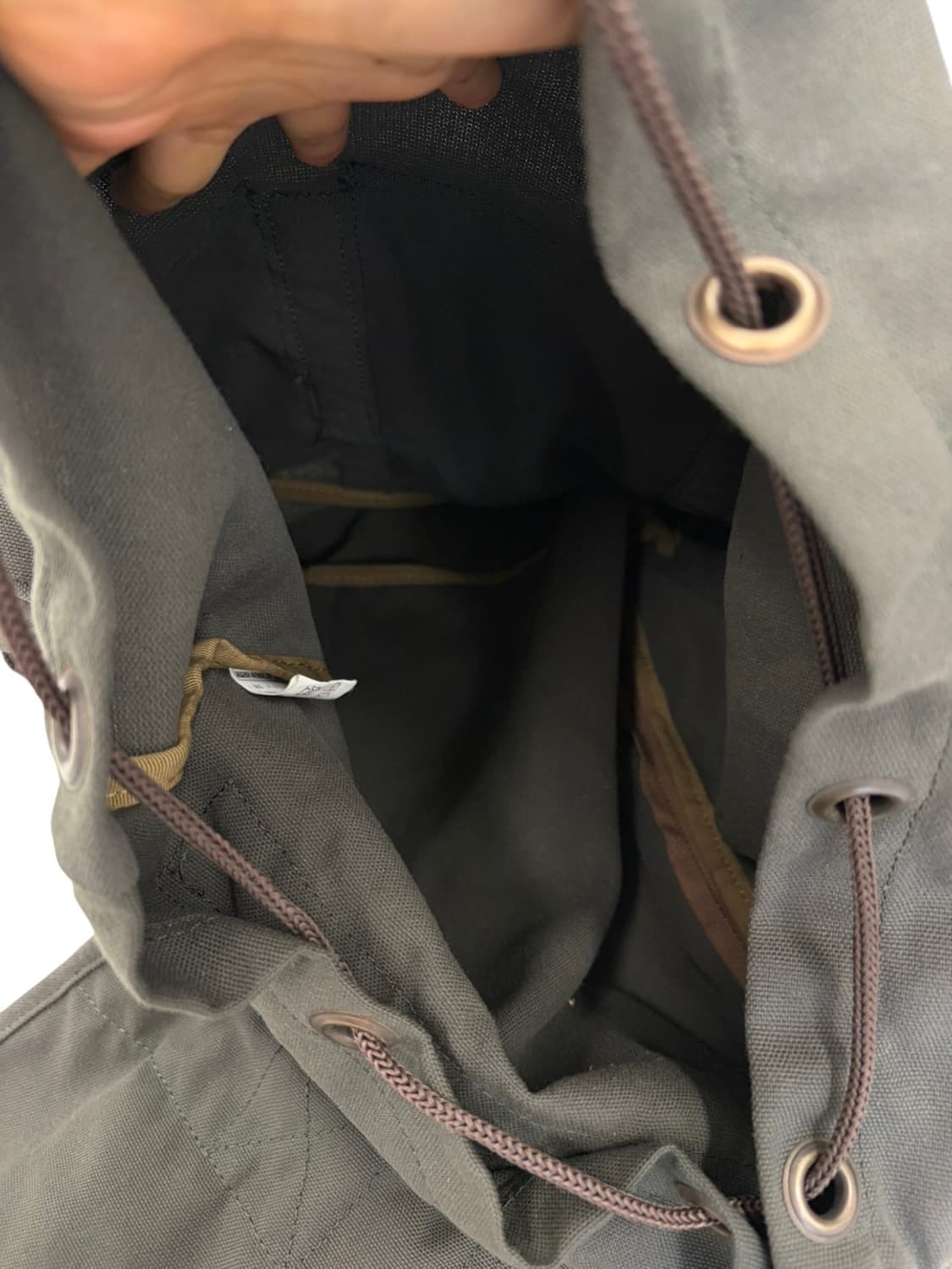 90년대 루카스 빈티지 백팩 가방 카키 상품이미지9
