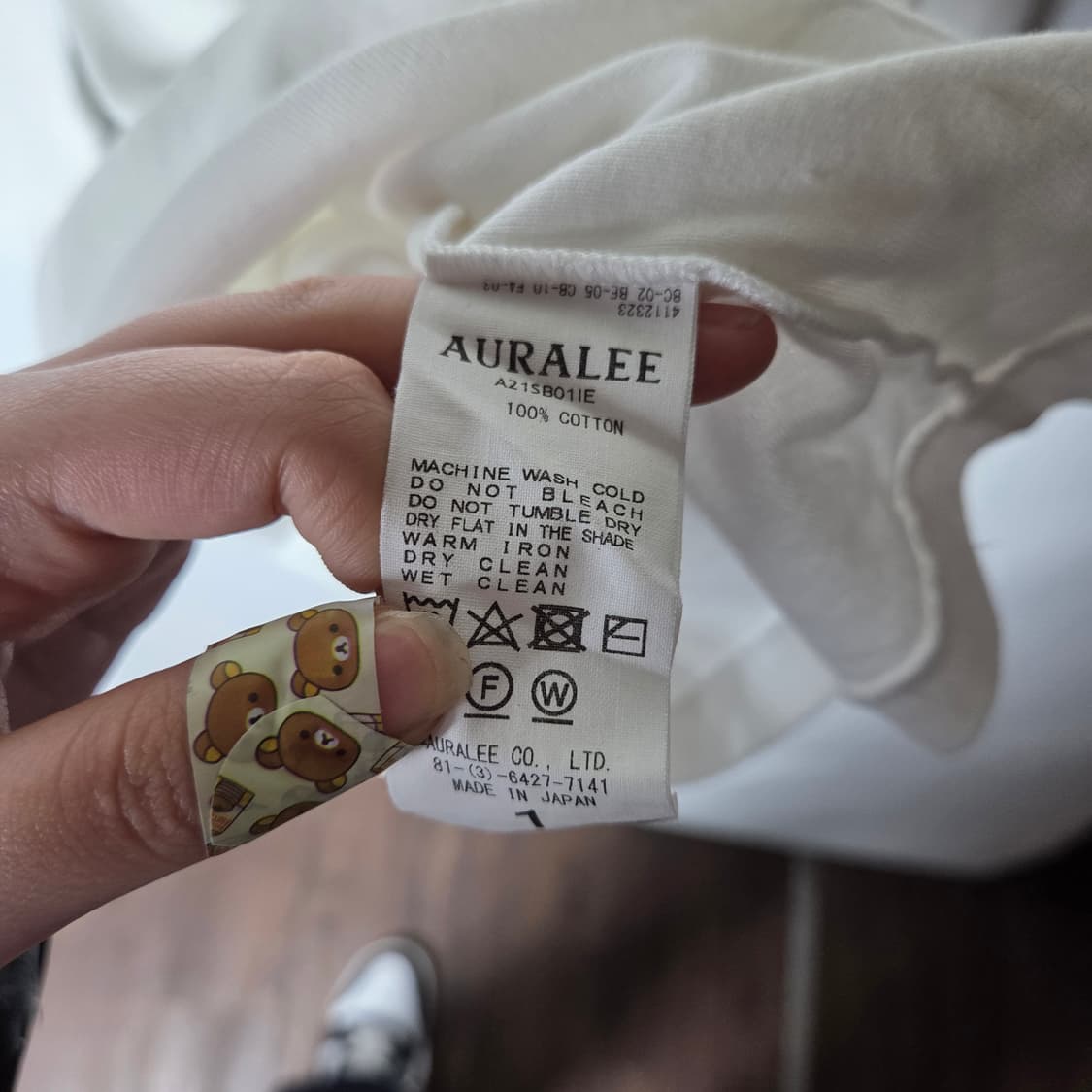 [Auralee] 오라리 x 예나 21SS 보트넥 티셔츠 상품이미지5