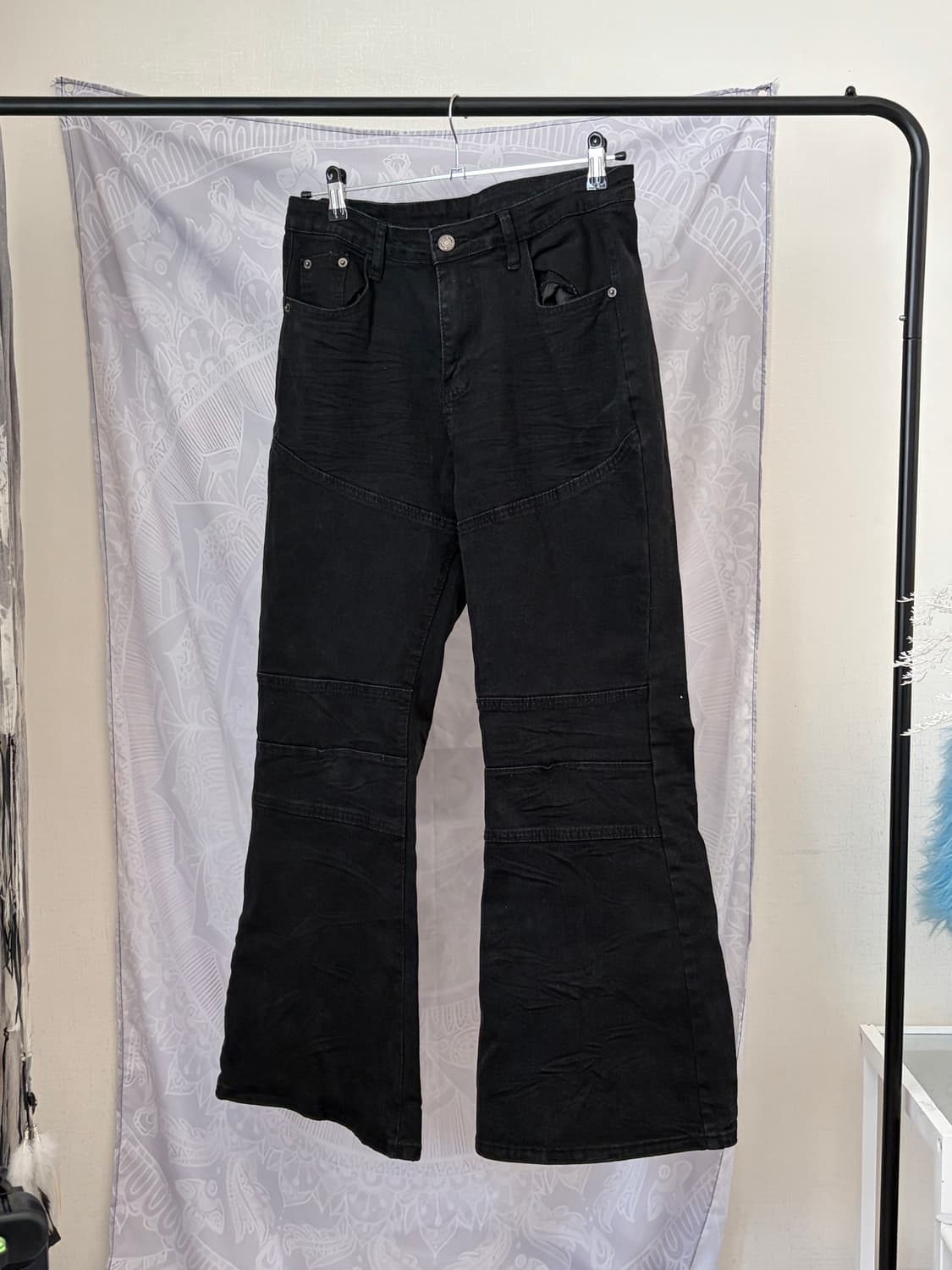 Opium Aesthetic Black Flared Denim Pants 상품이미지2