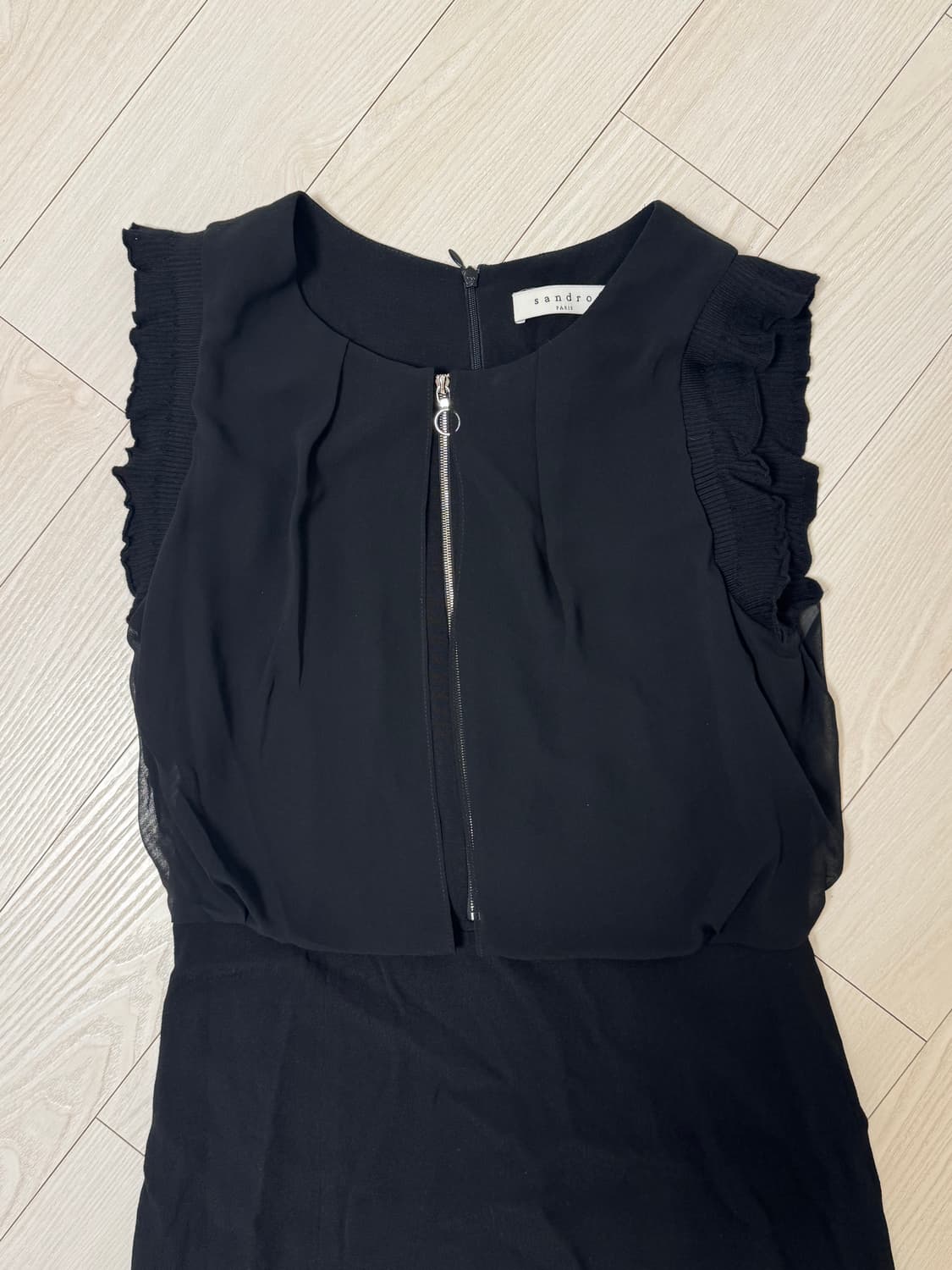 Sandro 블랙 민소매 원피스 (3) 상품이미지4