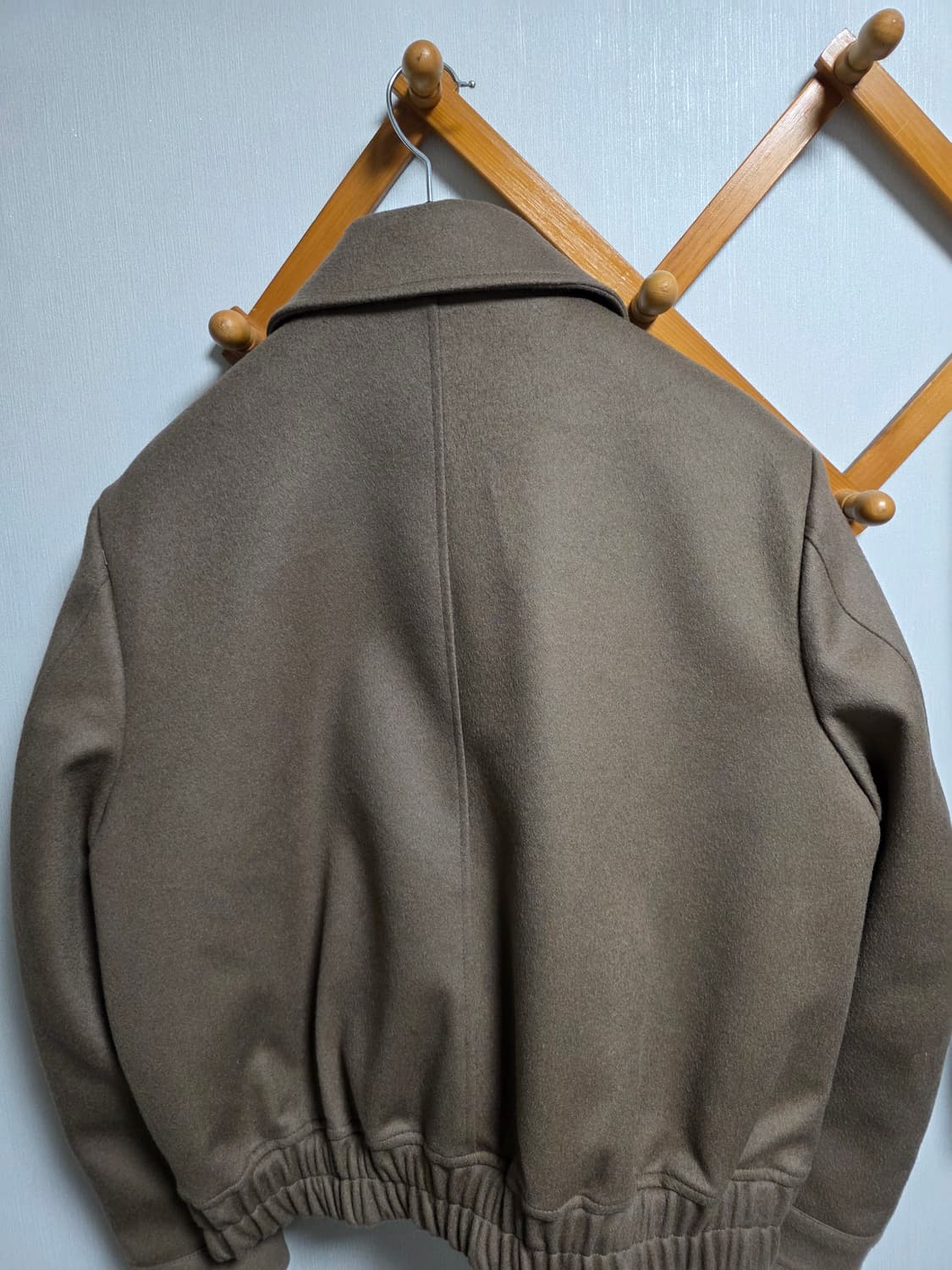 넌블랭크x삭형 콜라보 울자켓 브라운 상품이미지2