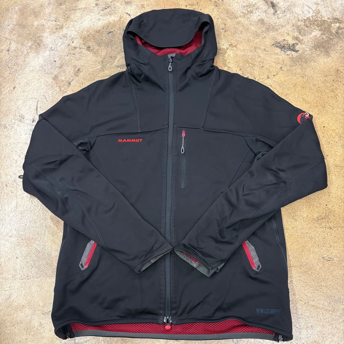 [정품/L] 마무트 소프트쉘 윈드스토퍼 후드 자켓 b10 상품이미지2