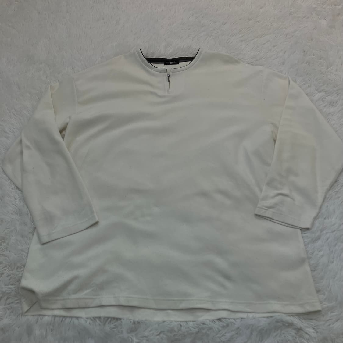 빈티지 반집업 화이트 빅 티셔츠 y2k 스트릿 갸루 펑키 일본빈티지733 상품이미지1