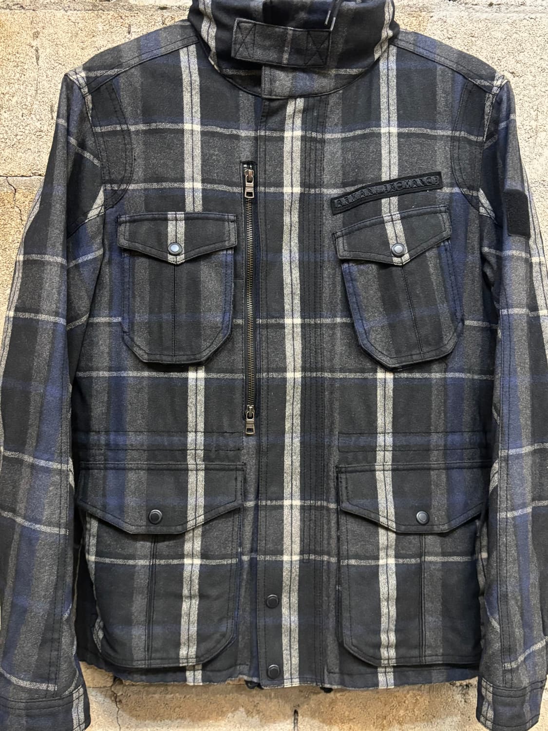 아르마니 익스체인지 울 필드 자켓 상품이미지3