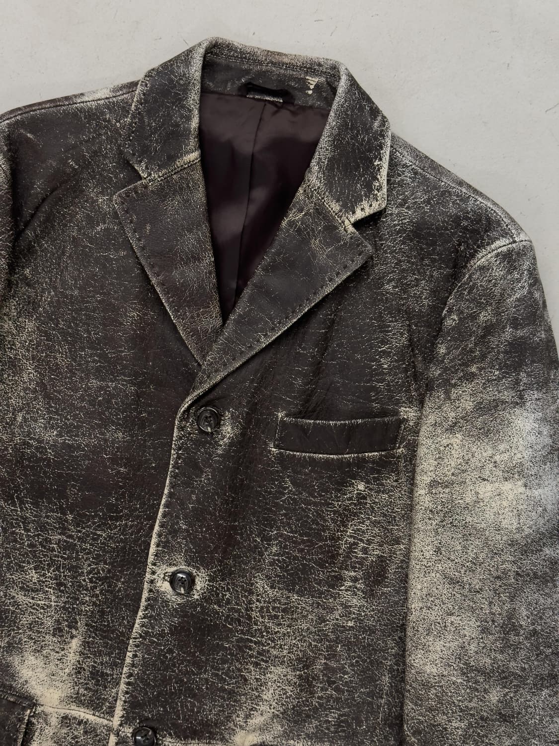 빈티지 레더 블레이저 상품이미지2