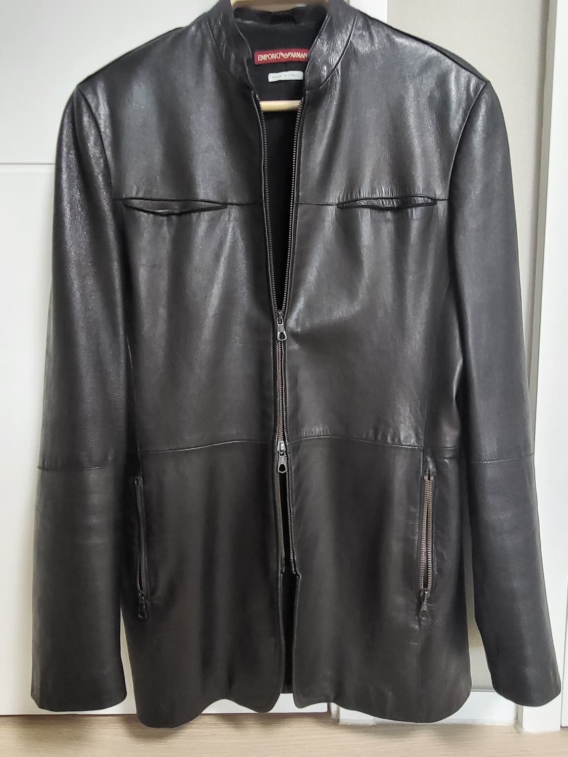 Emporio Armani 90s Leather Jacket 상품이미지2