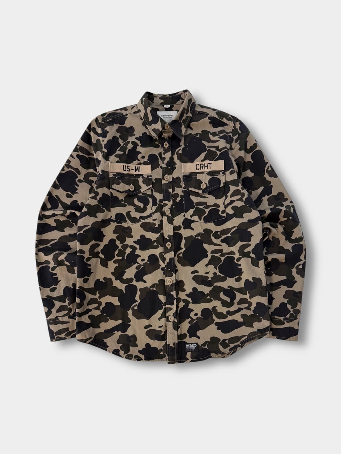 칼하트 WIP 카모플라주 밀리터리 워크 셔츠 자켓 상품이미지1