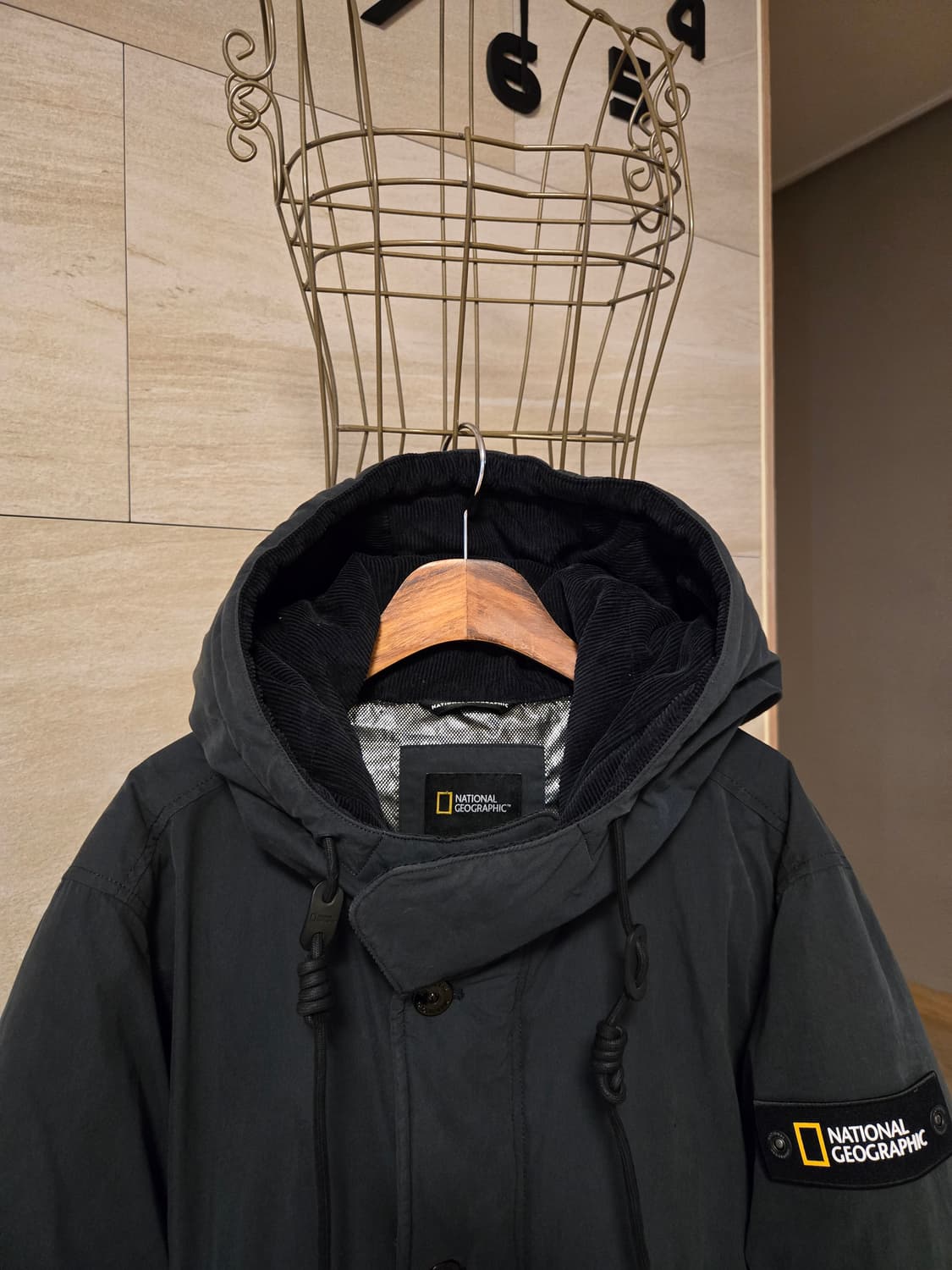 [L/100] 내셔널지오그래픽 남성 덕다운 패딩 상품이미지5