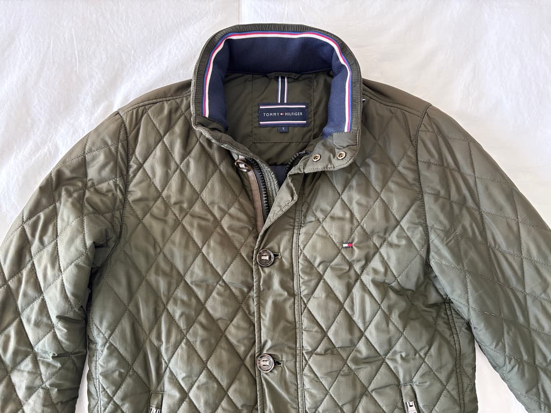 타미힐피거 퀼팅 자켓 S 올리브 상품이미지3