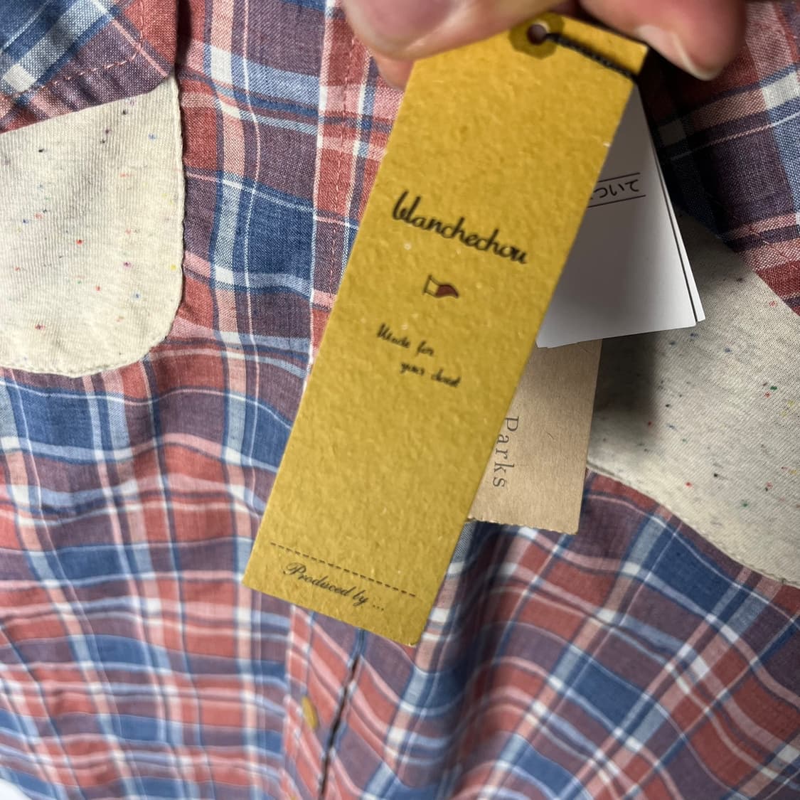 [Blanchechou] 빈티지 모리걸 체크 후드 셔츠 (새상품) 상품이미지6