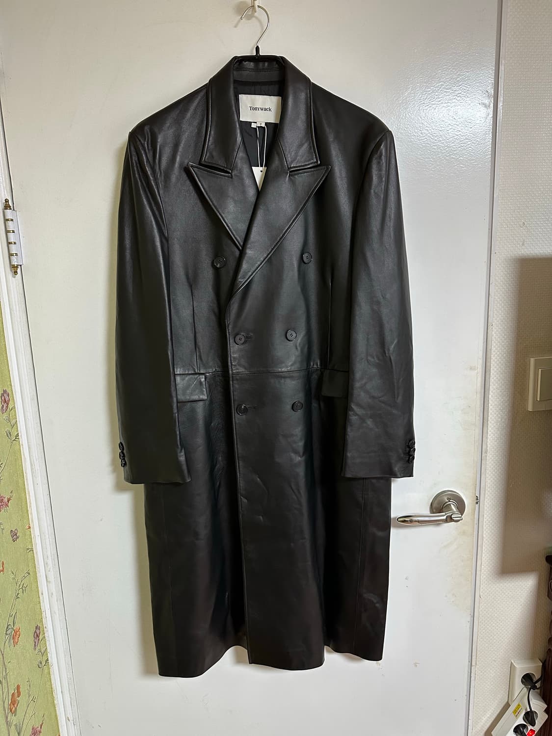 (M)토니웩 레더 더블코트 상품이미지3