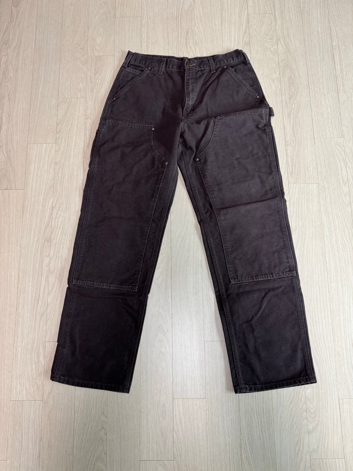 칼하트 더블니 b136 dkb 실측(허리42/기장111) 상품이미지1