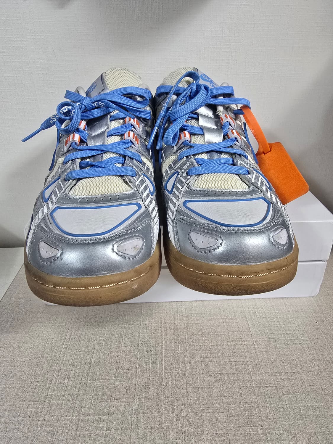 나이키 오프화이트 에어러버덩크 실버블루 255 상품이미지2