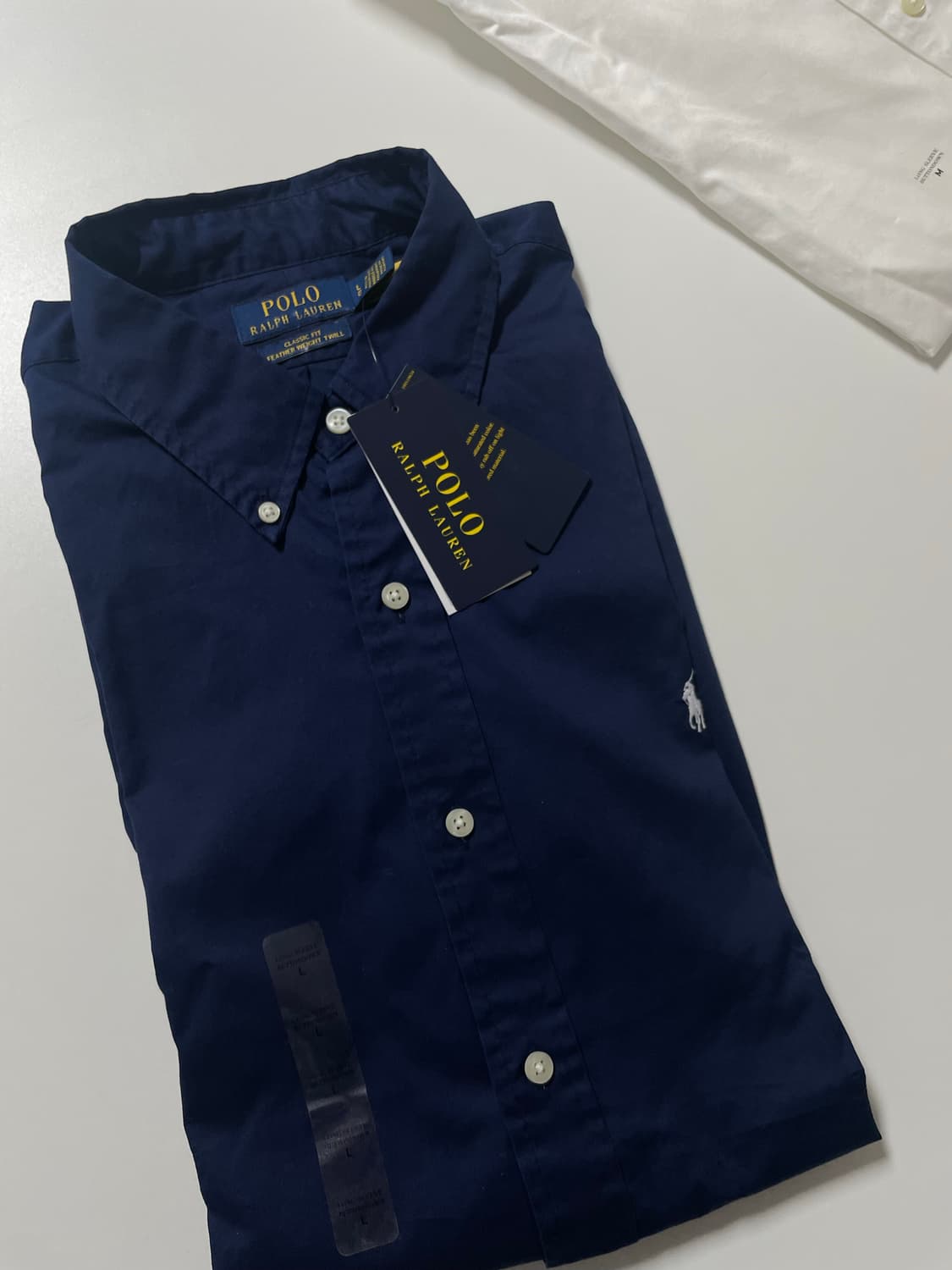 (새상품) polo 폴로 랄프로렌 네이비 정장 신형 셔츠 L 상품이미지6