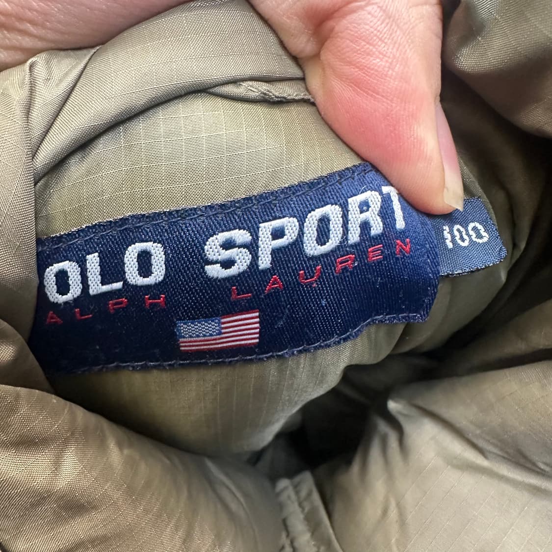 폴로스포츠 90‘s 카키후드퍼패딩 100 상품이미지3