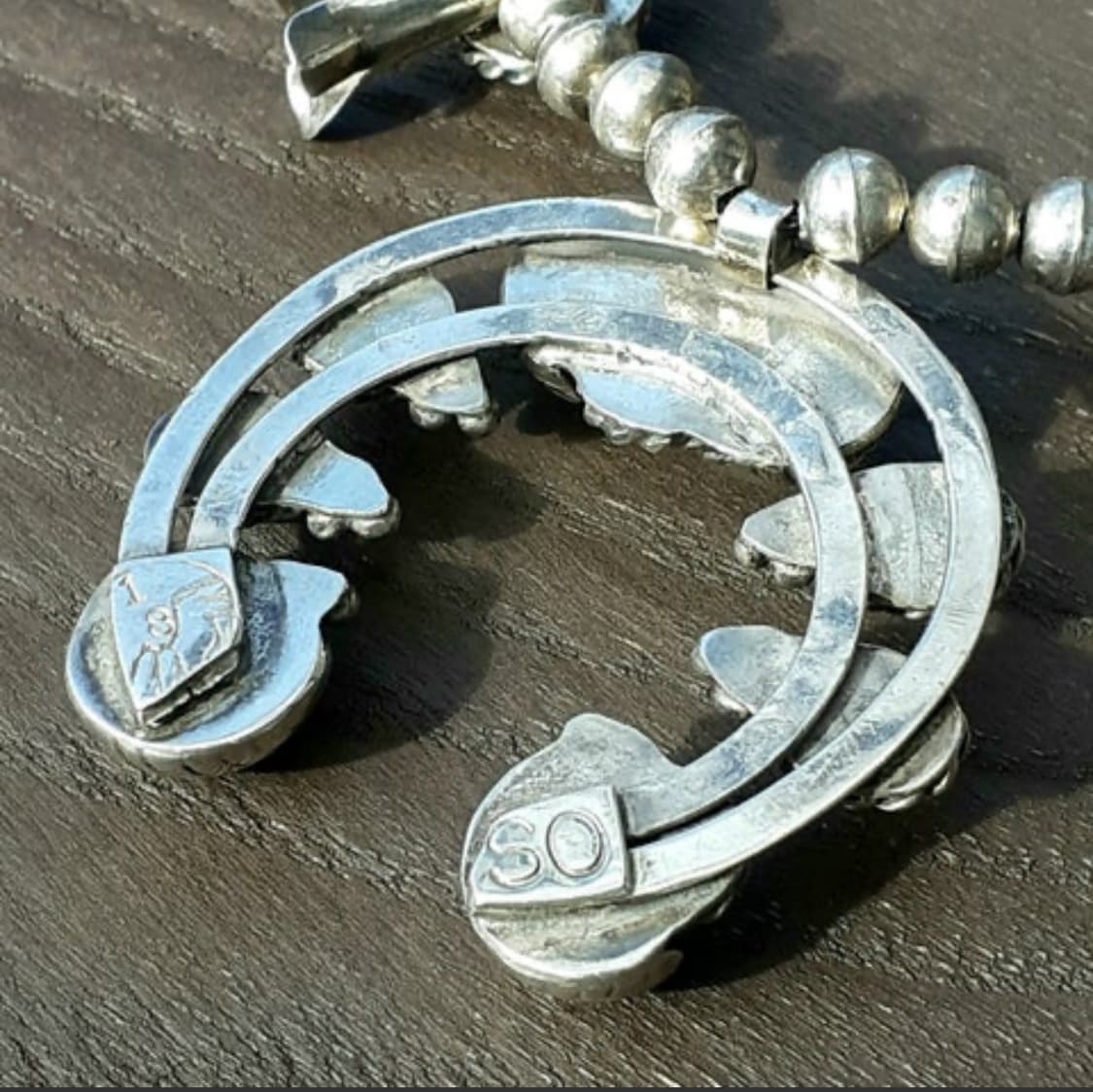 Navajo squash blossom 나바호 스쿼시 블로섬 목걸이 상품이미지6