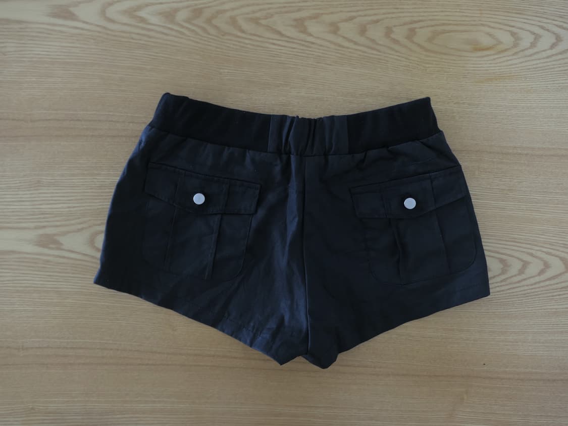 디에이디 카고 밴딩 쇼츠 팬츠 블랙 상품이미지2