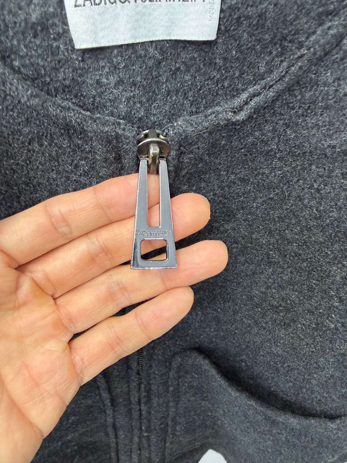 정품) 쟈딕앤볼테르 울 집업 자켓 S 상품이미지4