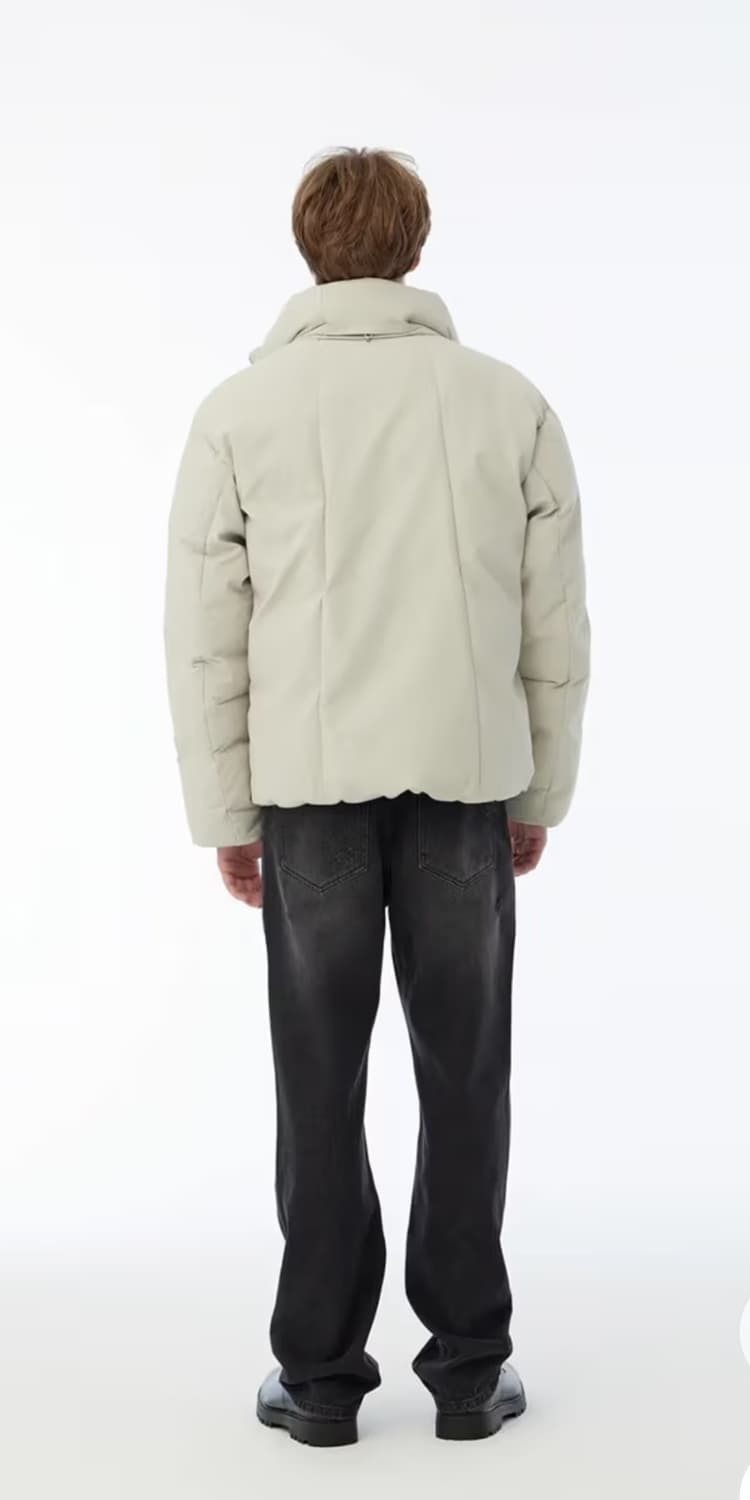 [새상품] 질스튜어트뉴욕 미니멀 구스다운 패딩 라이트베이지 M(105) 상품이미지3