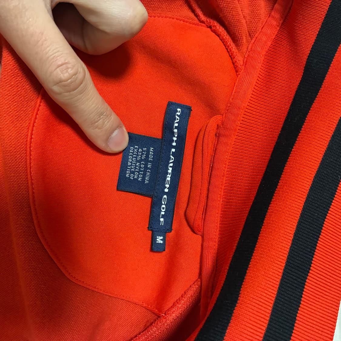 폴로 골프 져지 오렌지 M 상품이미지5