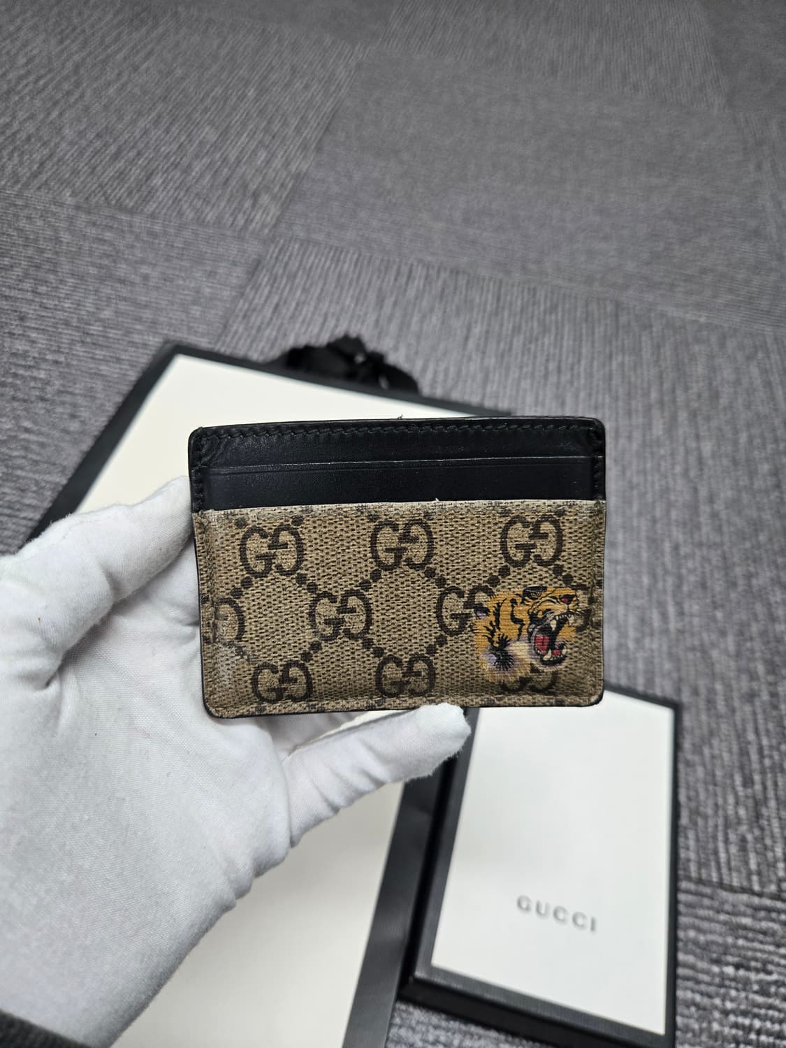 [특가][정품]구찌 타이거 카드지갑 상품이미지1
