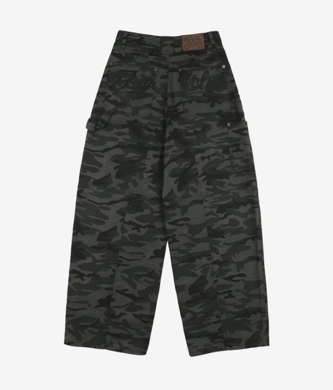 팬시클럽 카펜더 레터링 데님 팬츠 다크 그레이 1사이즈 상품이미지4