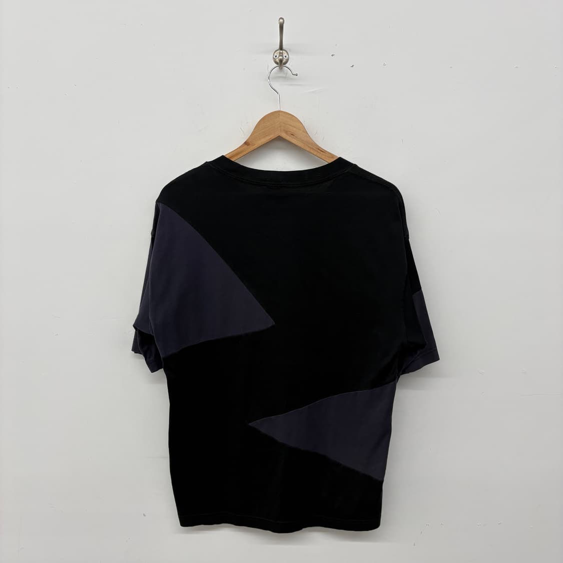 디젤 블랙/차콜 배색 반팔 티셔츠 남성L 상품이미지4