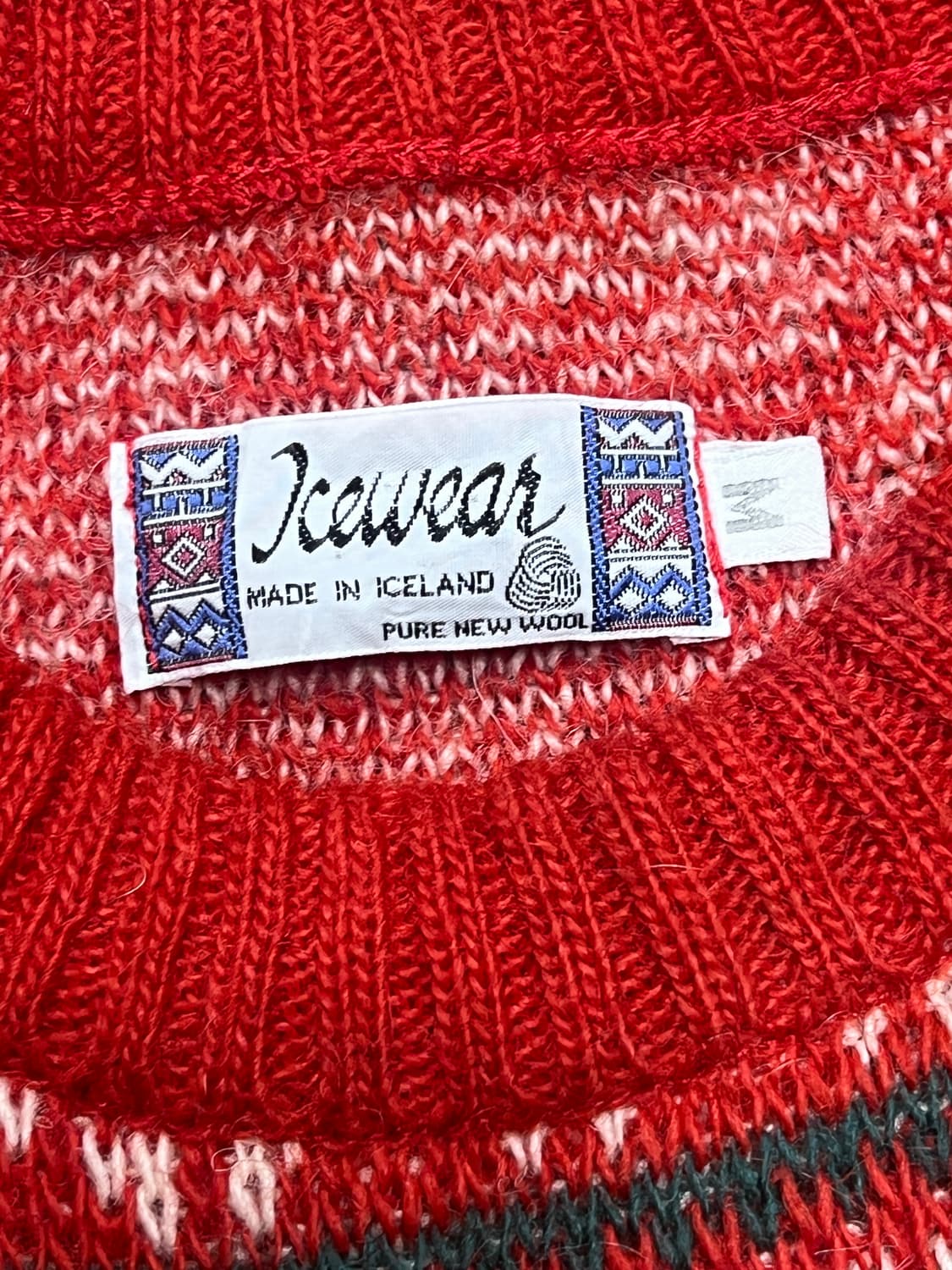 아이슬랜드 노르딕 눈꽃 울 니트 스웨터 상품이미지3