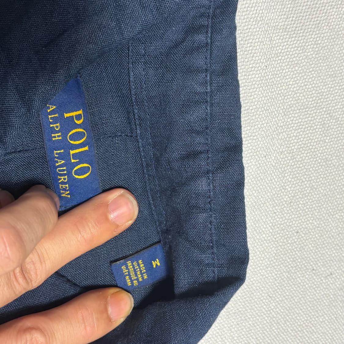 M 폴로랄프로렌 네이비 린넨 셔츠 상품이미지4
