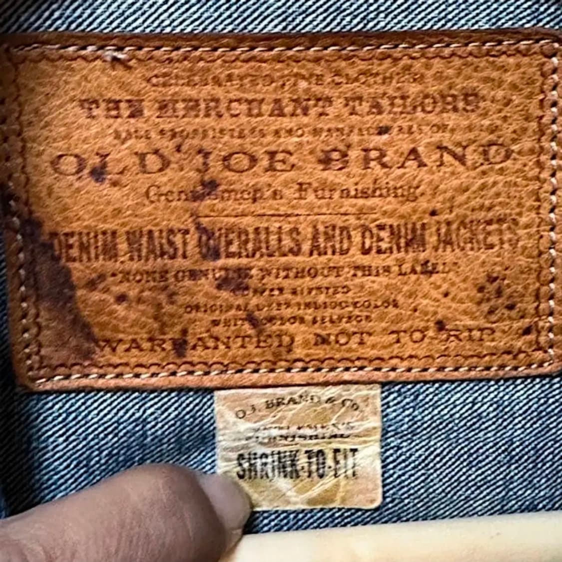 올드조 40s 타입1 데님 자켓 상품이미지7