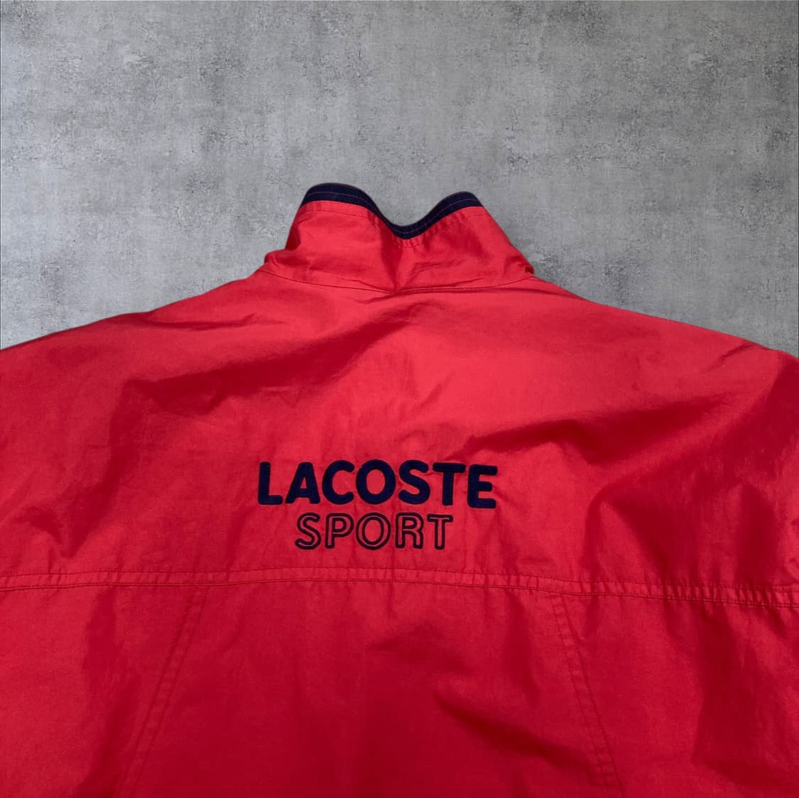 라코스테 레드 컬러 스몰 로고 바람막이 상품이미지2