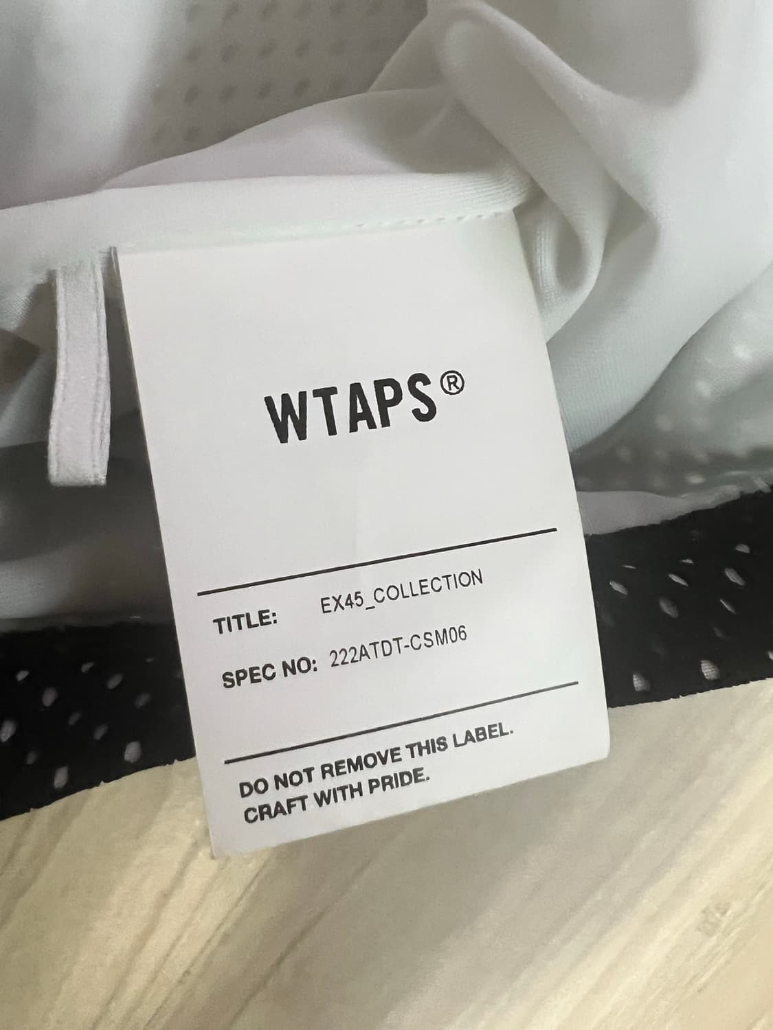 더블탭스 WTAPS NETMINDER 화이트 롱슬리브 상품이미지7
