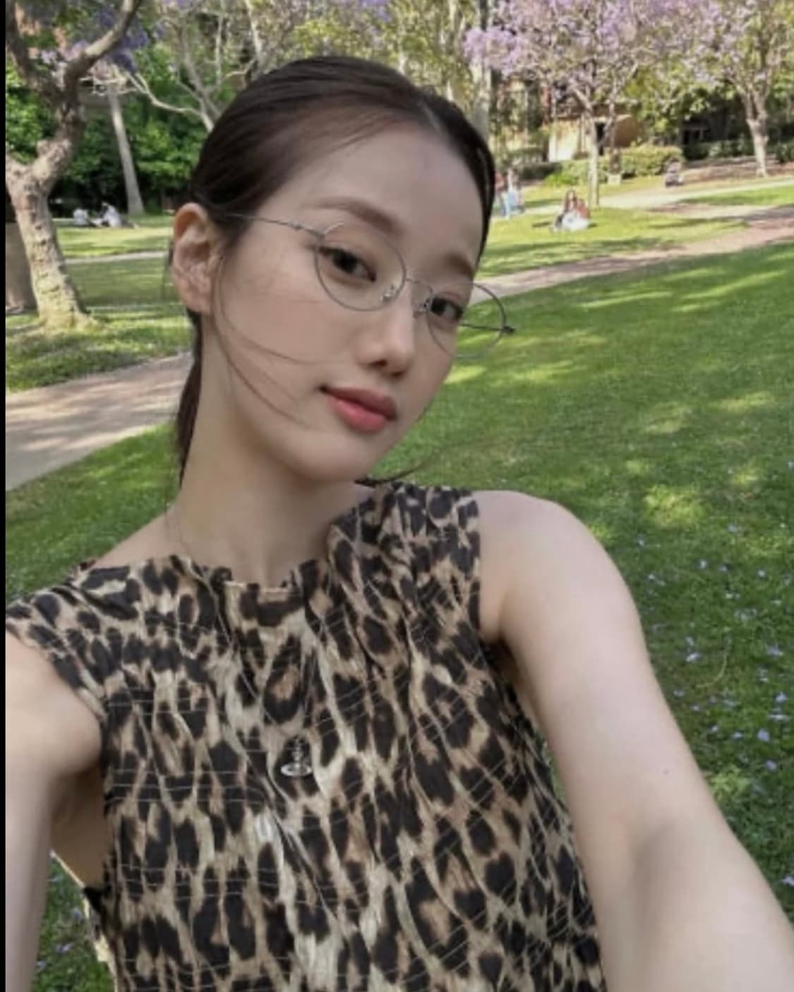 H&M 레오파드 민소매 탑 새상품 상품이미지2